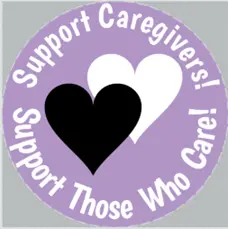 Support Caregivers! 6"x 6" Sticker