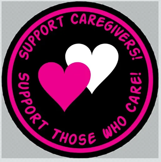 Support Caregivers! 6"x 6" Sticker